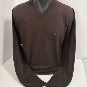 Micheal Kors Brown V-Neck Sweater